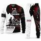 Trucker Contrast Silhouette sweater and jogger combo, typography view with name and company artwork