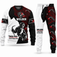 Welder Contrast Silhouette sweater and jogger combo, emblem view with name and company artwork