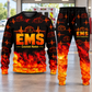 EMS Flame Emblem sweater and jogger combo, hero view with name and company artwork