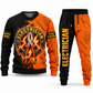 Electrician Vertical Split sweater and jogger combo, emblem view with name and company artwork