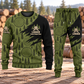 Logger Diagonal Brush sweater and jogger combo, hero view with name and company artwork