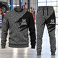 Mechanic Diagonal Brush sweater and jogger combo, hero view with name and company artwork