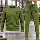 Ironworker Minimal Badge sweater and jogger combo, hero view with name and company artwork