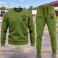 Trucker Minimal Badge sweater and jogger combo, hero view with name and company artwork