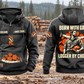 Logger By Choice Vintage Hoodie in Dark Gray, complete front and back views at a forest landing, with CUSTOM NAME and SINCE 2000 chest samples, log-and-saw motifs, and BORN WITH GRIT / LOGGER BY CHOICE back artwork.
