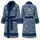 Personalized Logger Bathrobe blue front and back
