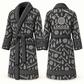 Personalized Logger Bathrobe slate front and back