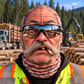 Logger funny face balaclava - Style 8