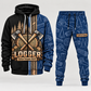logger full-zip hoodie and matching joggers - navy catalog view
