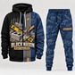 Blockmason matching top and jogger combo in Navy with name and company artwork