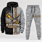 Blockmason matching top and jogger combo in Light Gray with name and company artwork