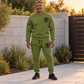 Blockmason matching top and jogger combo worn by an adult model