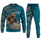 Blockmason matching top and jogger combo in Teal with name and company artwork