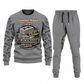 Blockmason matching top and jogger combo in Gray with name and company artwork