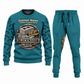 Blockmason matching top and jogger combo in Teal with name and company artwork