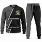 Blockmason matching top and jogger combo in Charcoal with name and company artwork