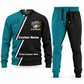 Blockmason matching top and jogger combo in Teal with name and company artwork