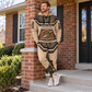 Bricklayer matching top and jogger combo worn by an adult model