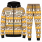 Bricklayer matching top and jogger combo in Sand with name and company artwork