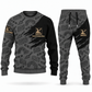 Bricklayer matching top and jogger combo in Charcoal with name and company artwork