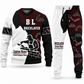 Bricklayer matching top and jogger combo in Typography with name and company artwork