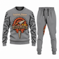 Bricklayer matching top and jogger combo in Gray with name and company artwork