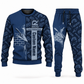 Bricklayer sweater and jogger matching set in navy with Custom Name and Custom Company Name artwork