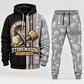 Stonemason matching top and jogger combo in Light Gray with name and company artwork
