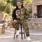 Stonemason matching top and jogger combo worn by an adult model