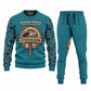 Stonemason matching top and jogger combo in Teal with name and company artwork