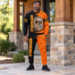 Stonemason matching top and jogger combo worn by an adult model