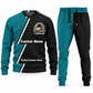 Stonemason matching top and jogger combo in Teal with name and company artwork