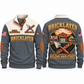 Bricklayer Building Main Street Sports Sweatshirt Grey front and back