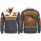 Bricklayer Hands Behind the Wall Sports Sweatshirt in Grey, front and back