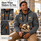 Blockmason Masonry Tools Quarter Zip Hoodie Gray listing hero