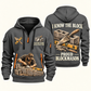 Blockmason Proud Craftsperson Quarter Zip Hoodie Gray front and back