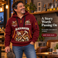 Blockmason Steady Hands Quarter Zip Hoodie Wine Red listing hero