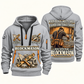 Blockmason Built with Pride Quarter Zip Hoodie Light Grey front and back