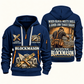Blockmason Built with Pride Quarter Zip Hoodie Navy front and back