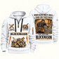 Blockmason Built with Pride Quarter Zip Hoodie White front and back
