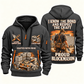 Blockmason Respect the Craft Quarter Zip Hoodie Gray front and back
