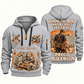 Blockmason Respect the Craft Quarter Zip Hoodie Light Grey front and back