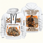 Blockmason Respect the Craft Quarter Zip Hoodie White front and back