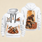 Bricklayer Brickwork Craft Quarter Zip Hoodie White front and back