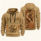 Bricklayer Golden Craft Quarter Zip Hoodie Khaki front and back