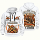 Bricklayer Craft and Honor Quarter Zip Hoodie White front and back