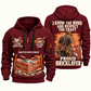 Bricklayer Respect the Craft Quarter Zip Hoodie Wine Red front and back