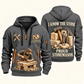 Stonemason Proud Craftsperson Quarter Zip Hoodie Gray front and back