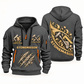Stonemason Craft in Motion Quarter Zip Hoodie Gray front and back