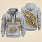 Stonemason Craft in Motion Quarter Zip Hoodie Light Grey front and back